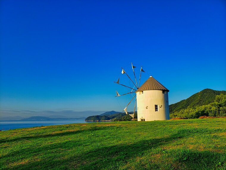 道の駅 小豆島オリーブ公園 ギリシャ風車