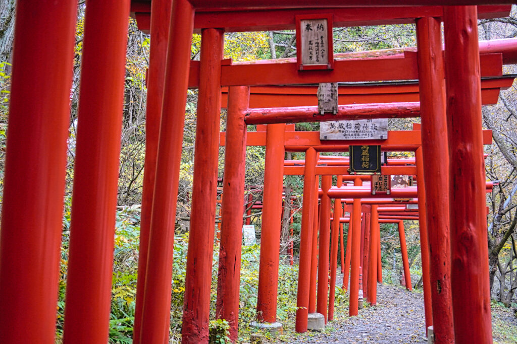 萬蔵稲荷神社表参道 宮城県
