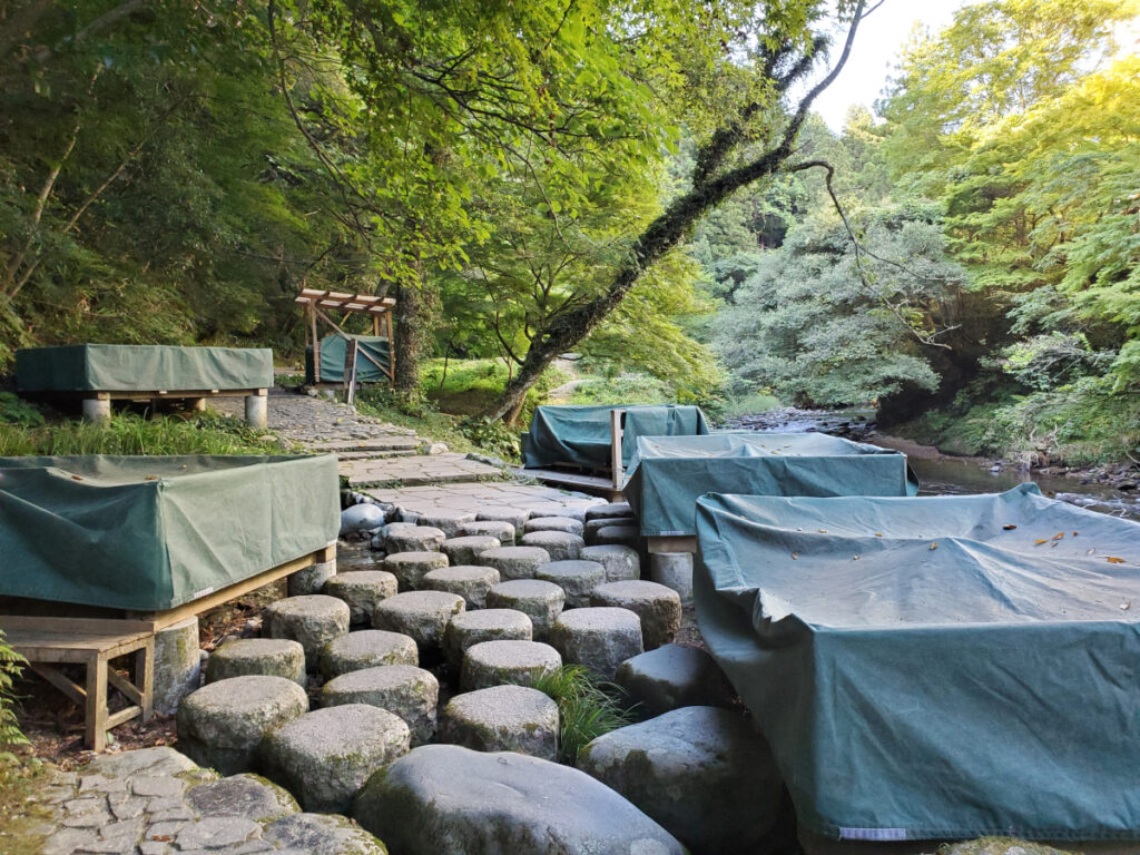 鶴仙峡 川床 石川県