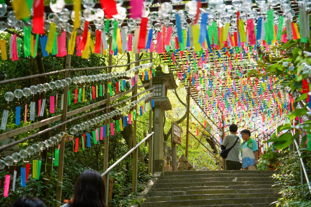 如意輪寺 風鈴まつり 福岡県