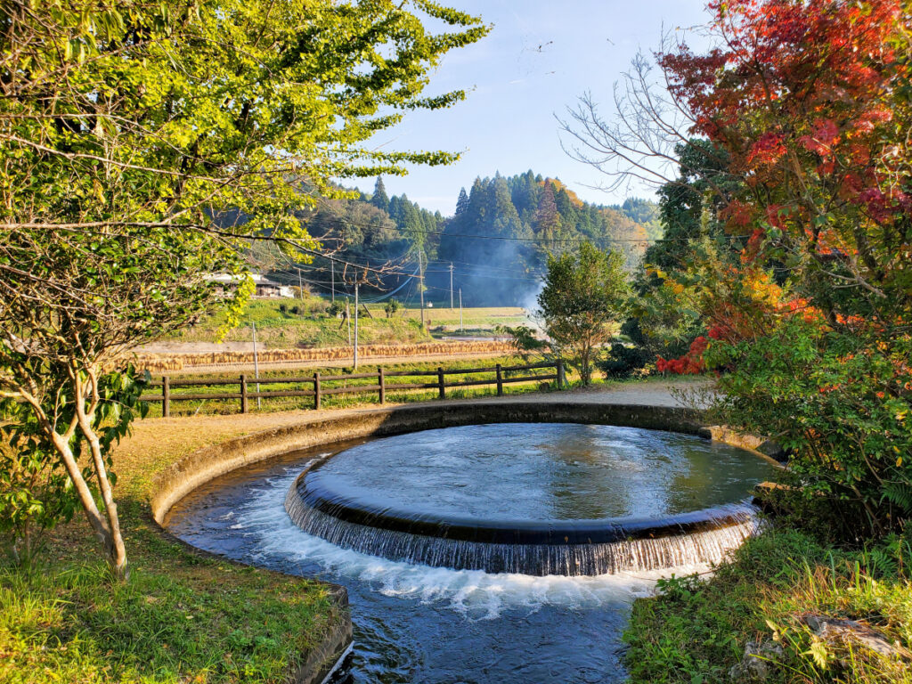 通潤用水 小笹円形分水 熊本県