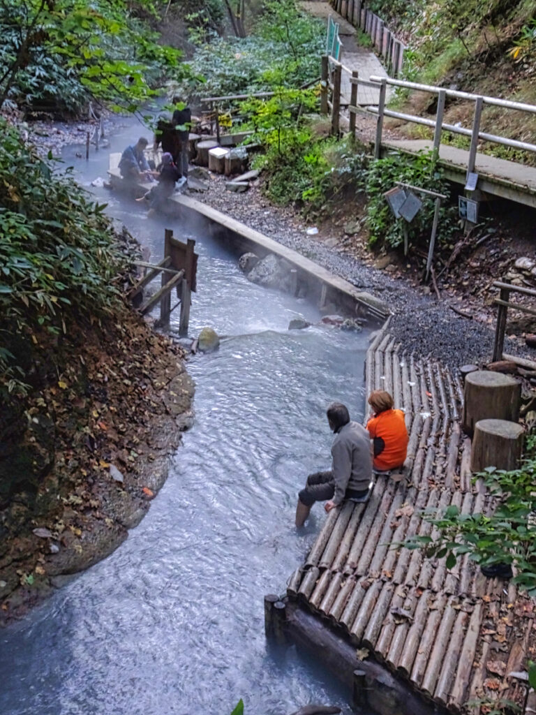 登別温泉 大湯沼川天然足湯 北海道