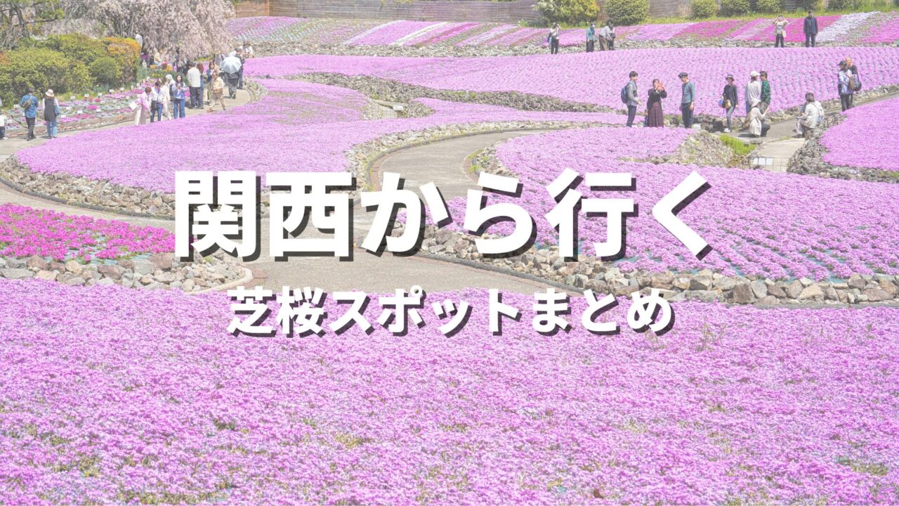 【関西から行く】芝桜まつりや美しい絶景が楽しめる観光名所スポット