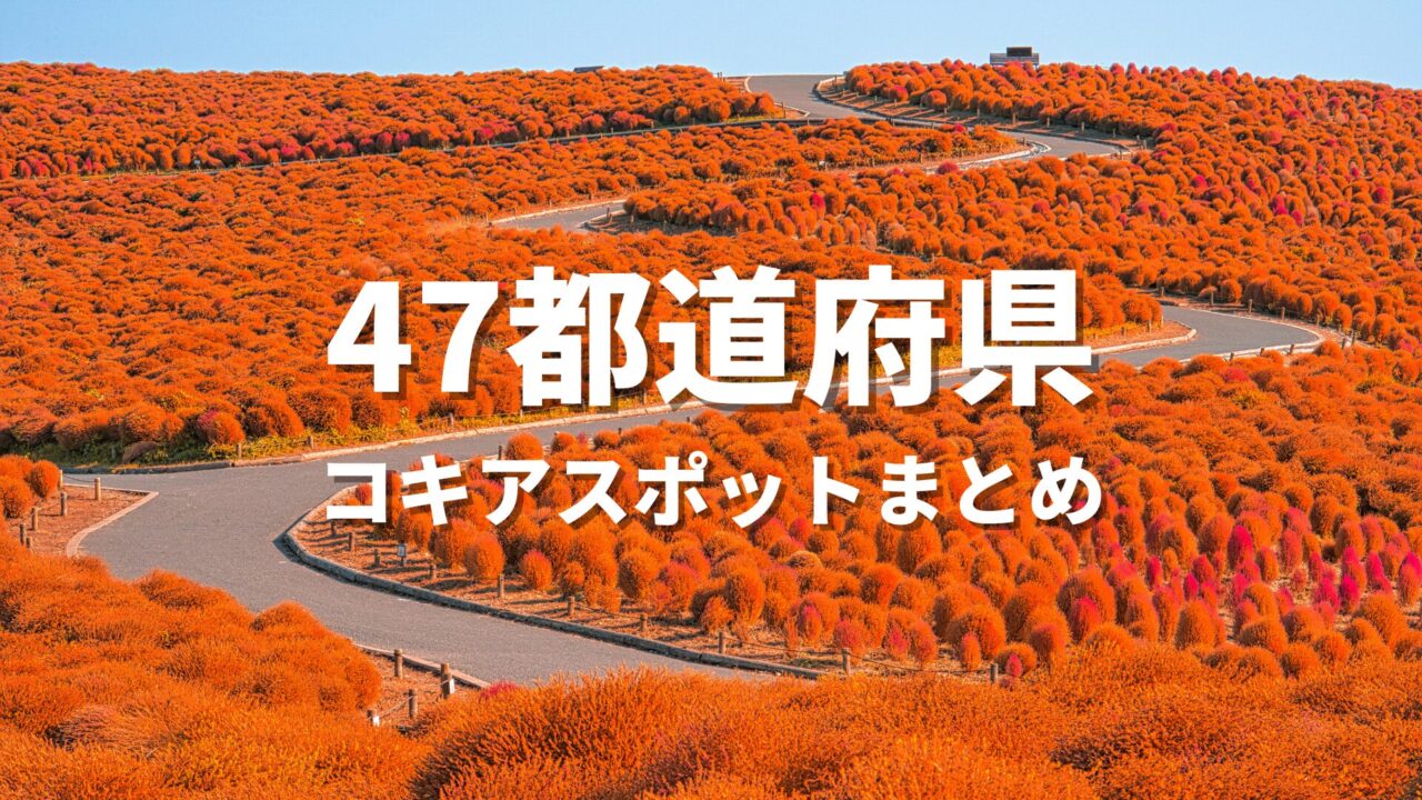 【全国】コキアスポット・観光名所特集｜ほうき草が赤く染まる絶景の撮影スポットまとめ
