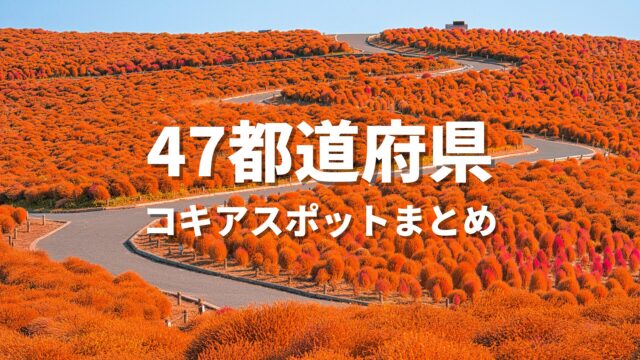 【全国】コキアスポット・観光名所特集｜ほうき草が赤く染まる絶景の撮影スポットまとめ