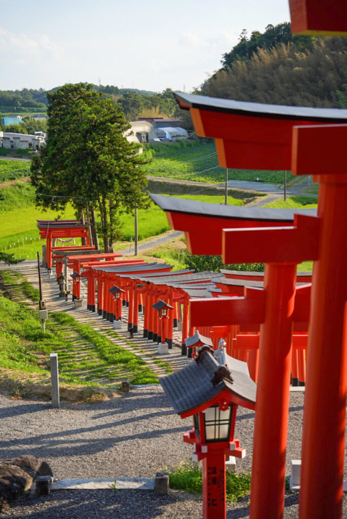 高屋敷稲荷神社 参道千本鳥居_福島県