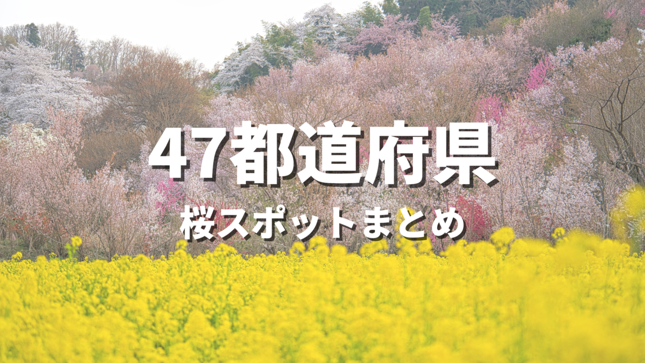 【全国】桜の絶景スポット決定版！春に映えるおすすめ人気観光名所と開花・見頃時期・お花見情報まとめ